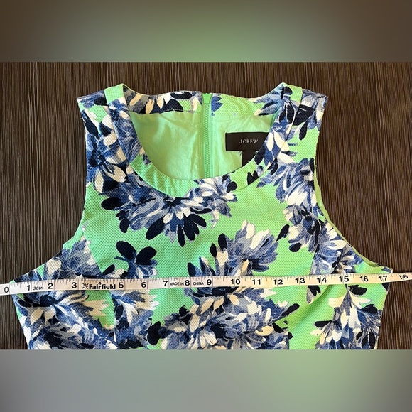J. Crew Floral Fit and Flare Sleeveless Dress Size 8 - Picture 6 of 10